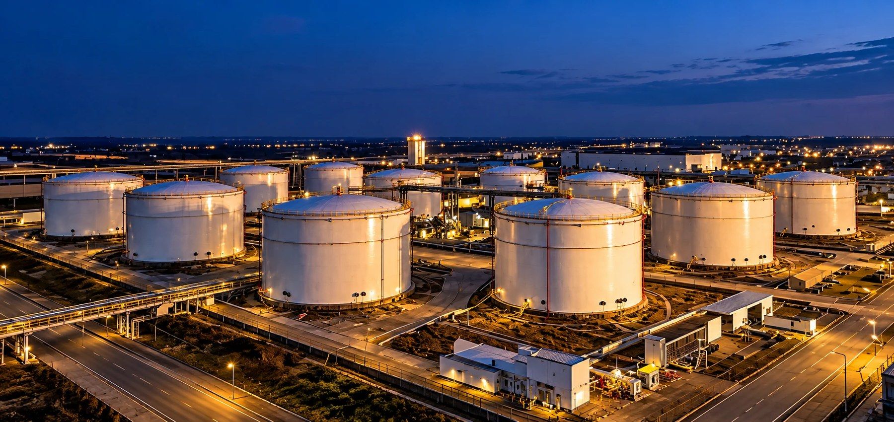 Petroleum storage tanks